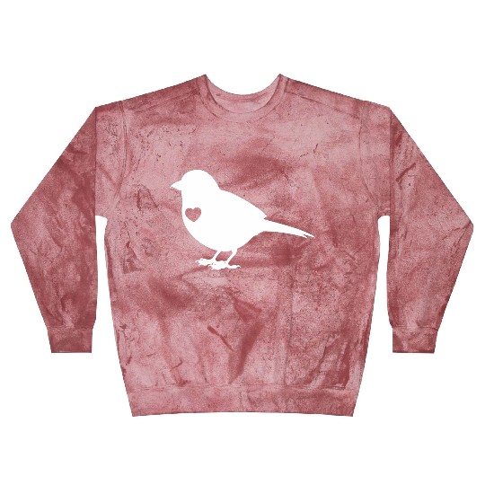 Sparrow Silhouette Heart Blast Sweatshirts