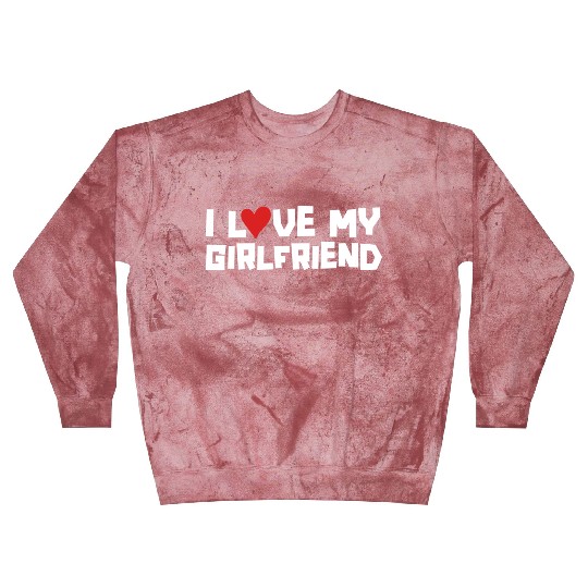 I Love My Girlfriend Heart Romantic Gift Blast Sweatshirts