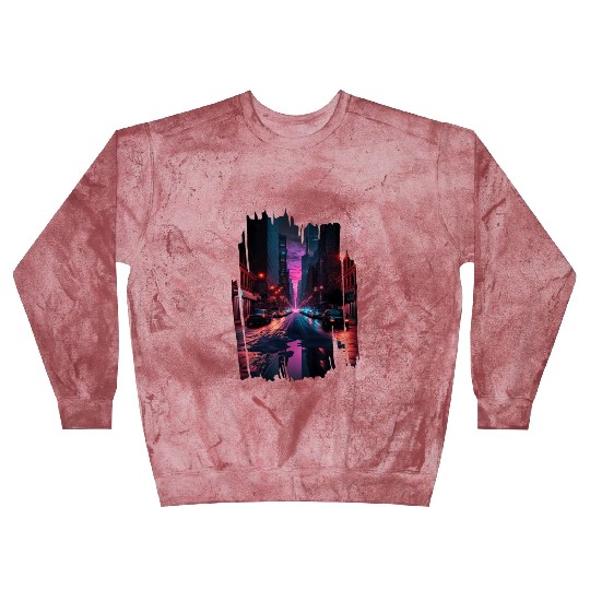 New York Vaporwave Aesthetic Retro Style Love NY Blast Sweatshirts