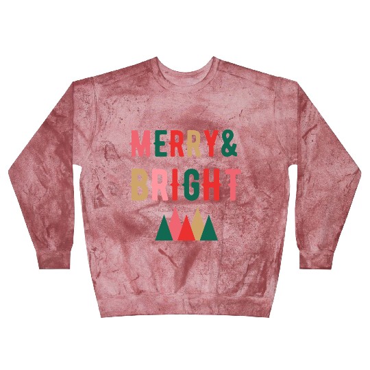 Merry and Bright Christmas tree Blast Sweatshirts