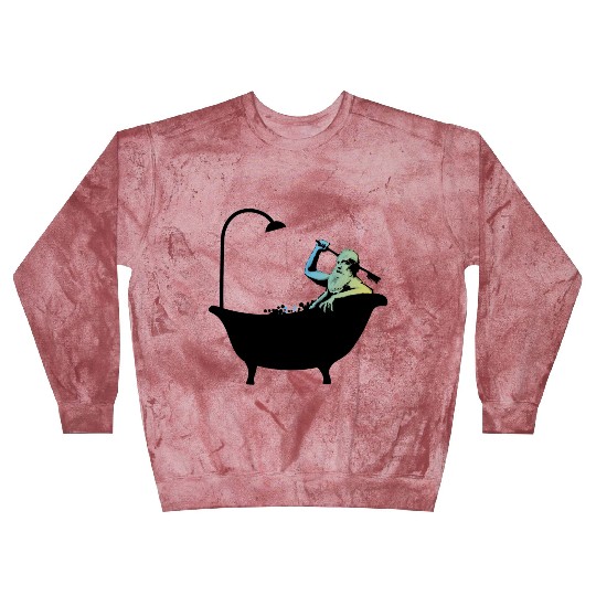 Banksy - Grandpa in the bathtub Blast Sweatshirts