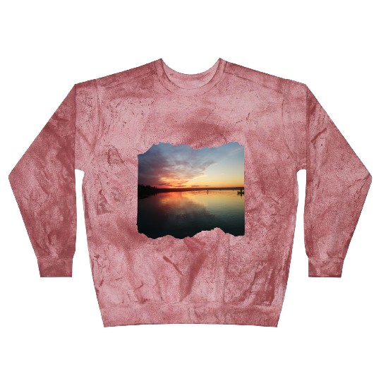 Beautiful photography of ocean waves and sunset Blast Sweatshirts