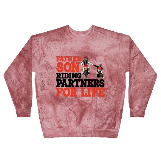 Father Son, Riding Partners For Life 3 Blast Sweatshirts