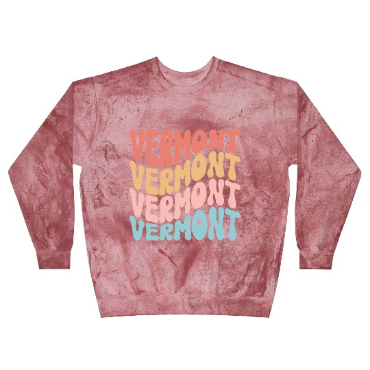 Retro Vermont Use State Blast Sweatshirts