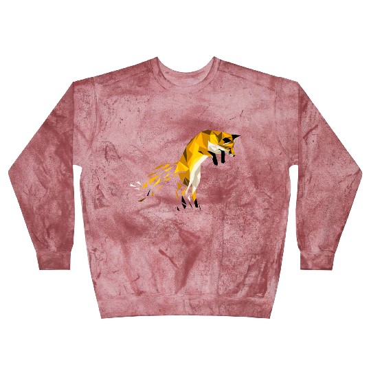 Geometric Art Nature Fox Cool Cute Graphic Art Gif Blast Sweatshirts