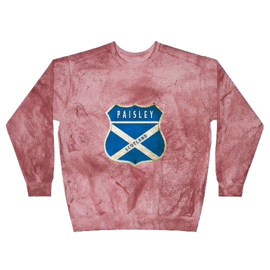 Paisley Scotland coat of arms flag design Blast Sweatshirts