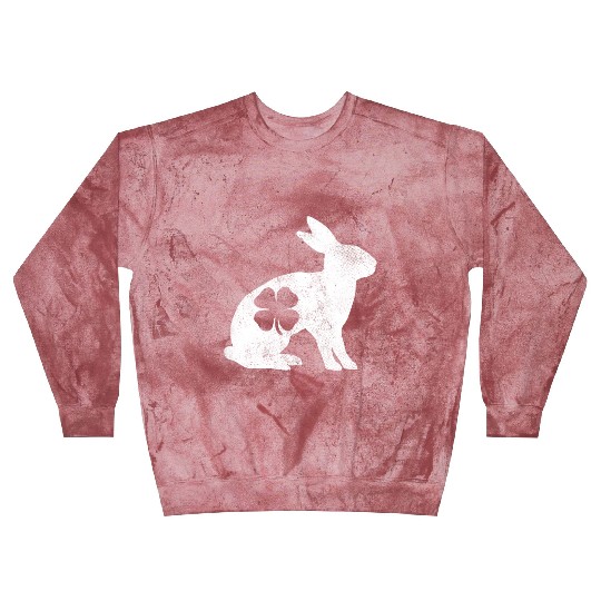 St Patrick's Day Rabbit Bunny Irish Green Shamrock Blast Sweatshirts