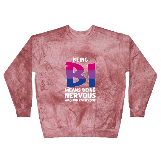 Being Bi Bisexual Pride Kawaii Cat Blast Sweatshirts