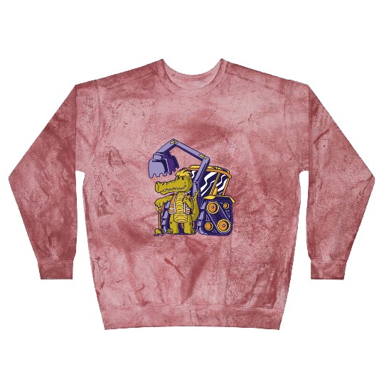 Construction worker alligator Construction worker Blast Sweatshirts