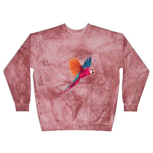 Macaw Parrot Geometric Bird Parakeet Ornitholog Gi Blast Sweatshirts