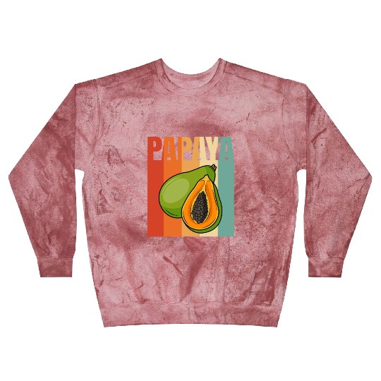 Retro Papaya Blast Sweatshirts
