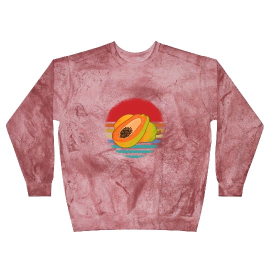 Retro Papaya Blast Sweatshirts