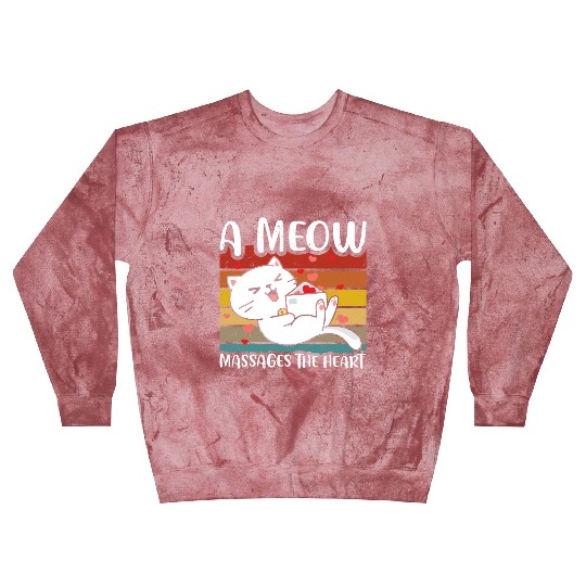 A meow massages the heart Blast Sweatshirts