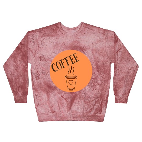 Black Orange Coffee Time Blast Sweatshirts