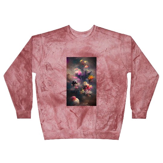 Fantasy Flowers Escaping the Dark Blast Sweatshirts