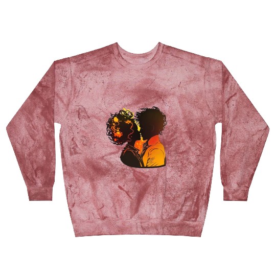 Valentine's Gift, Sweet Couple's Embrace, Warm Blast Sweatshirts