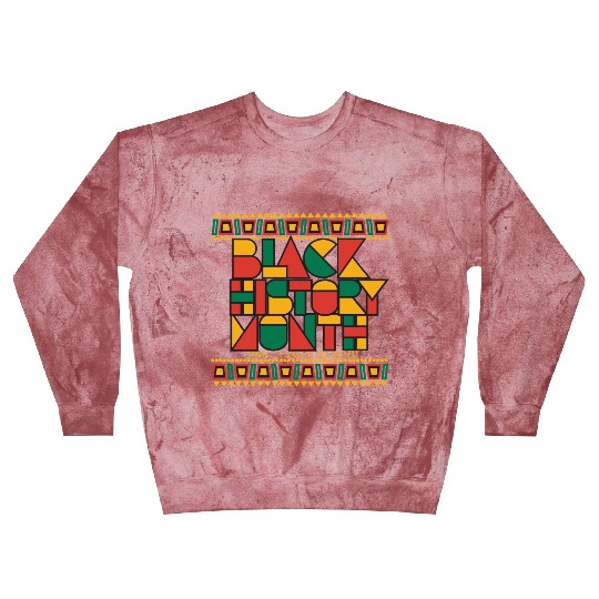 Black Geometric History Month Blast Sweatshirts