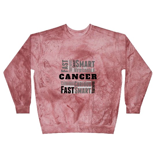Cancer Zodiac Star Sign Word Cloud Square Monochro Blast Sweatshirts