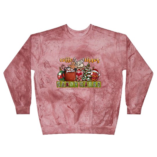 Coffe Chaos Candy Canes Blast Sweatshirts
