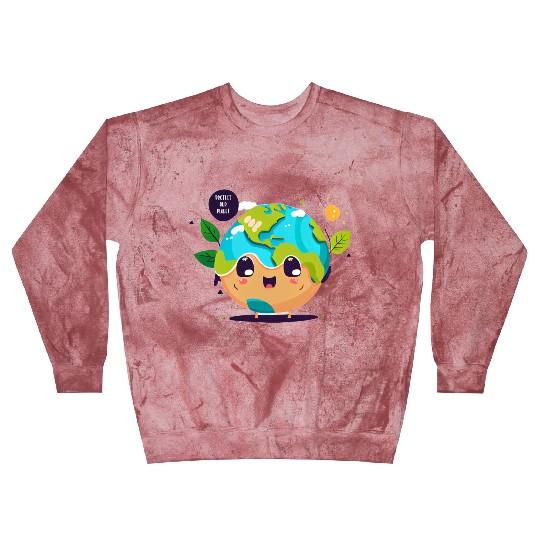 Protect Our planet #06, Digital Art Blast Sweatshirts