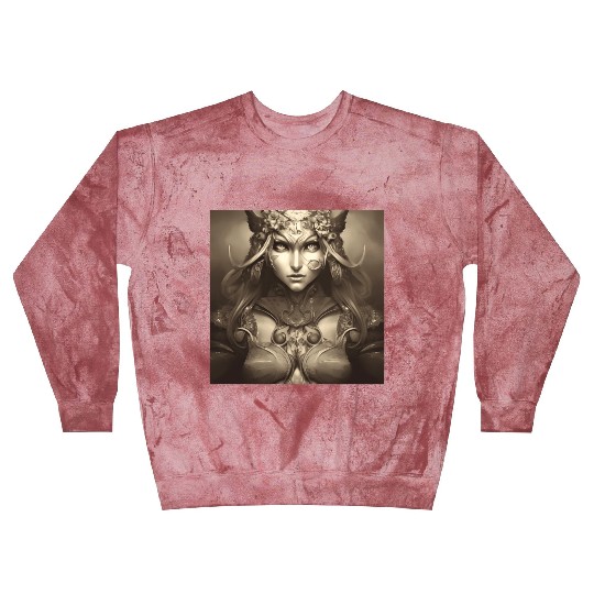 Warrior princess wearing gothic plate dark fantasy Blast Sweatshirts