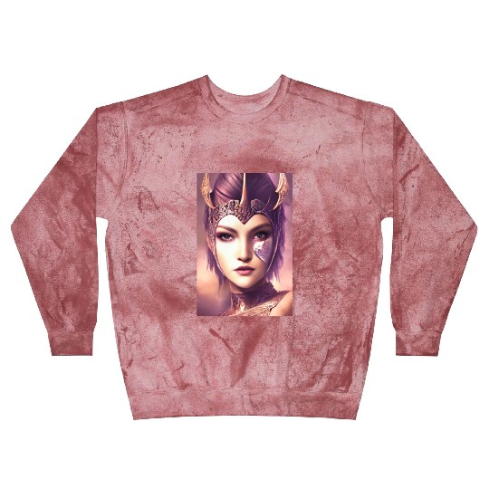 Warrior princess wearing gothic plate dark fantasy Blast Sweatshirts