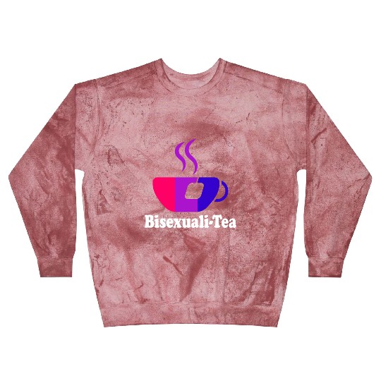 Bisexualitea Teacup Bi Pride Colors Bisexual Aesth Blast Sweatshirts