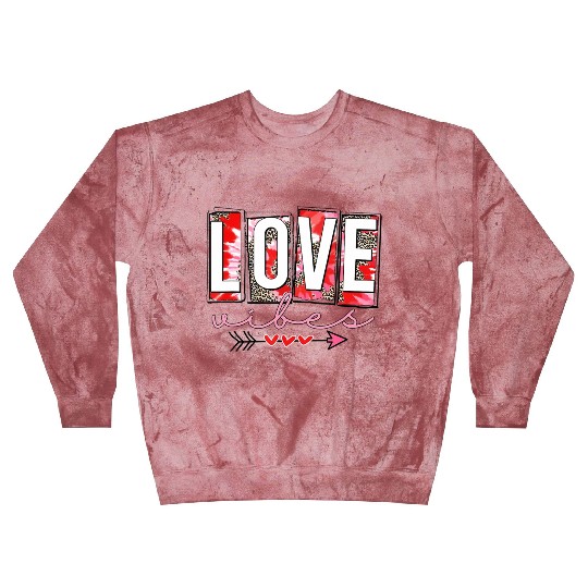 Leopard print cheetah Love Vibes Blast Sweatshirts Cupids Arrow