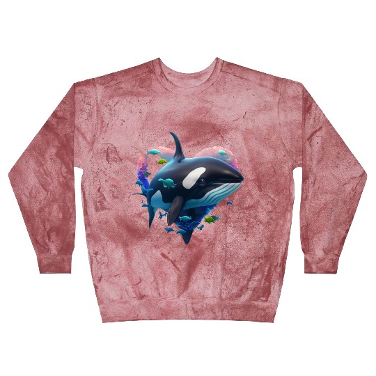 Orca Is My Valentine Blast Sweatshirts