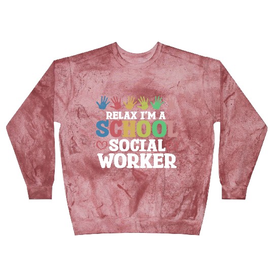 Relax I'm A Social Worker Social Educator Job Blast Sweatshirts