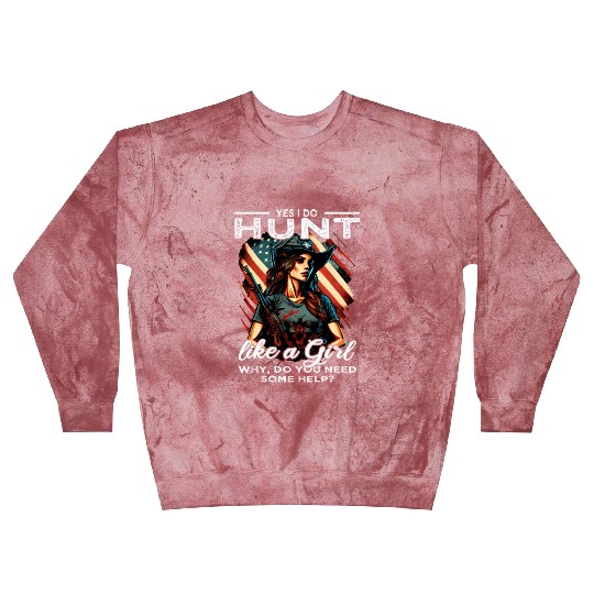 Buck Deer Hunting and American Flage Blast Sweatshirts