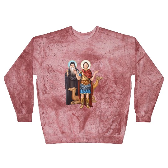 Pope Kyrillos and saint Mina. Coptic church. Blast Sweatshirts