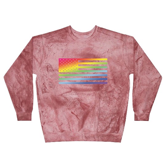Stars And Stripes / Rainbow Flag (America) Blast Sweatshirts