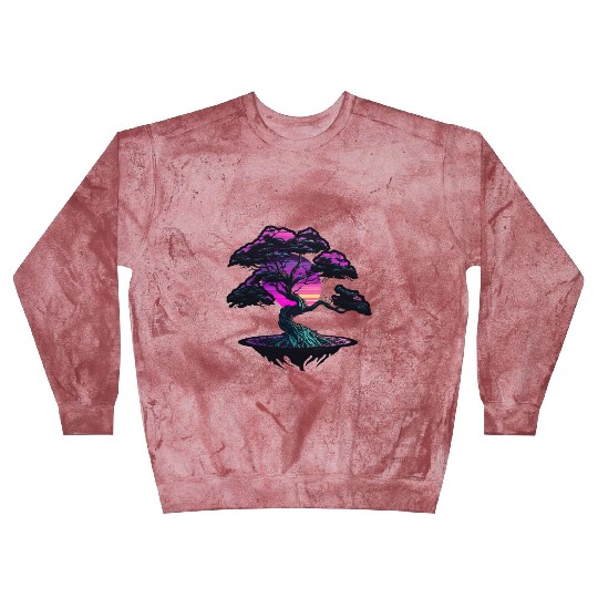 Synthwave Bonsai Tree Blast Sweatshirts