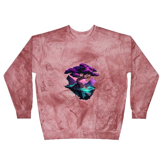 Synthwave Bonsai Tree Blast Sweatshirts