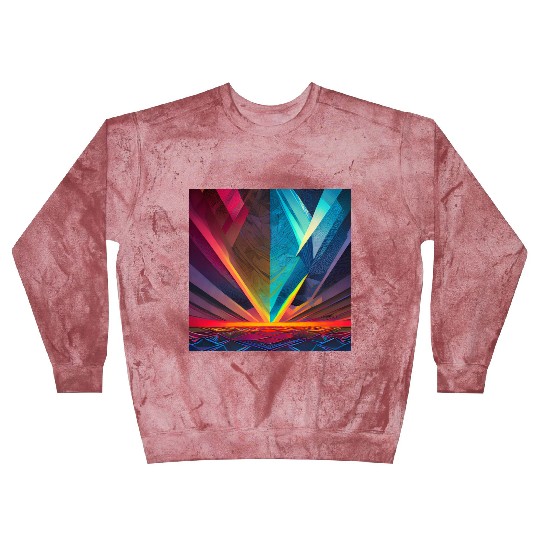 Abstract design with geometric shapes Blast Sweatshirts