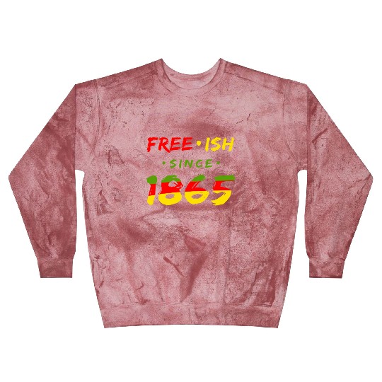 Juneteenth free since 1865 Black History US Africa Blast Sweatshirts