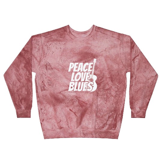 Peace Love Blues Music Trumpet Blast Sweatshirts