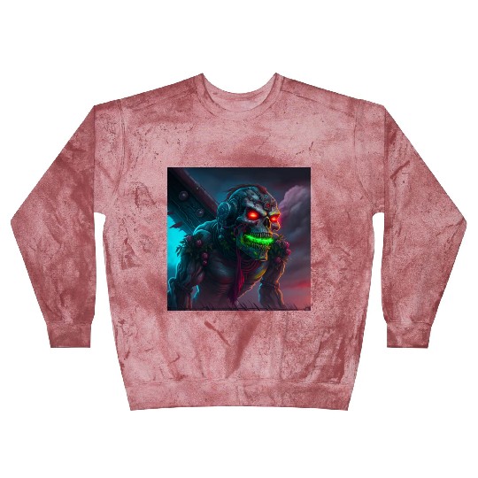 ZOMBIE IRON MAIDEN (version 15) Blast Sweatshirts