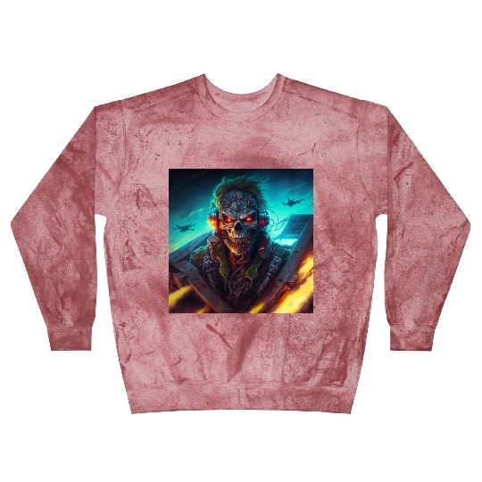 ZOMBIE IRON MAIDEN (version 13) Blast Sweatshirts