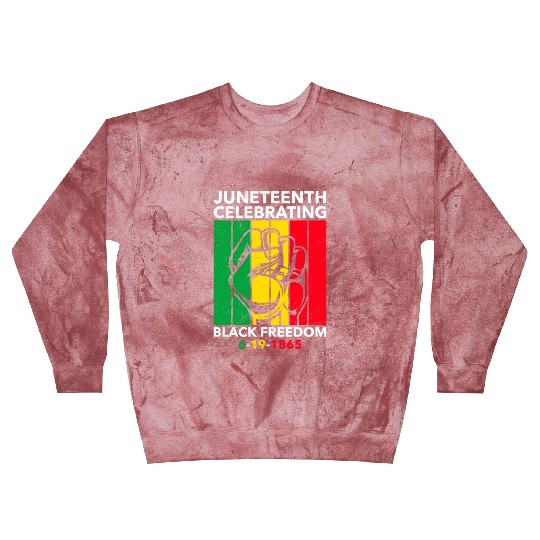 Juneteenth free since 1865 Black History US Africa Blast Sweatshirts