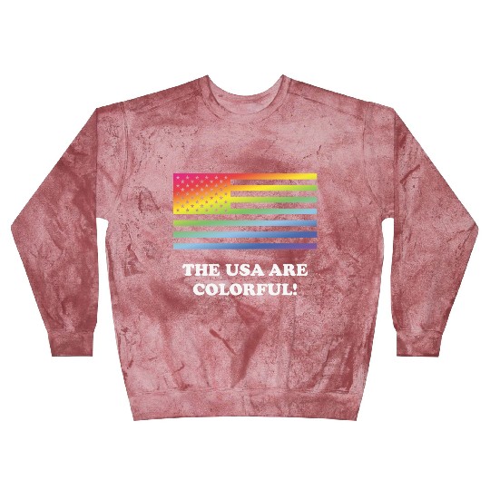 The USA Are Colorful! (Stars And Stripes) Blast Sweatshirts