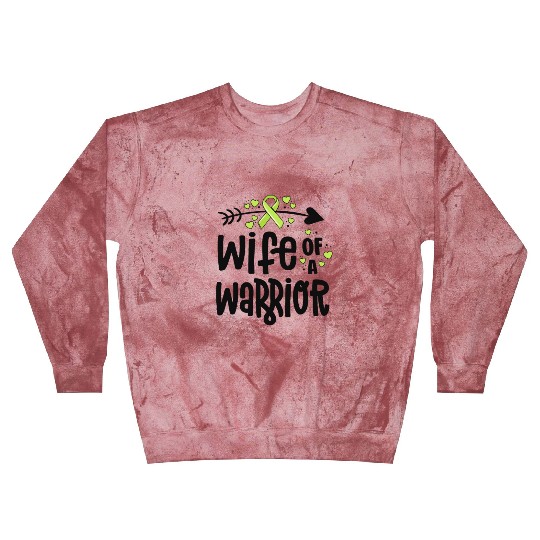 Wife Of A Warrior Lymphoma Cancer Awareness Blast Sweatshirts