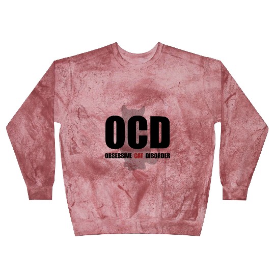 OCD Cat Black Blast Sweatshirts