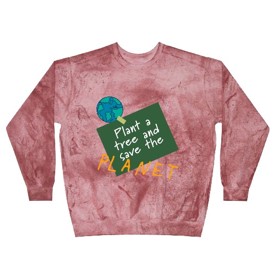 Plant a tree, save the planet.(orange) Blast Sweatshirts