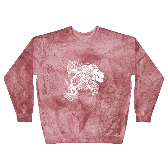 Lion Lioness Queen Dark Art Gothic Leo Zodiac Sign Blast Sweatshirts