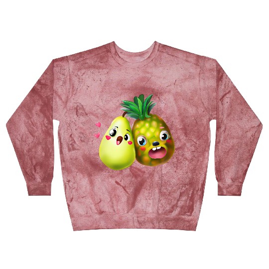 Pineapple pear love - cute fruit design Blast Sweatshirts