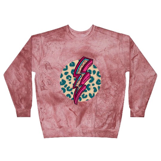 Cheetah Print Lightning Bolt Blast Sweatshirts