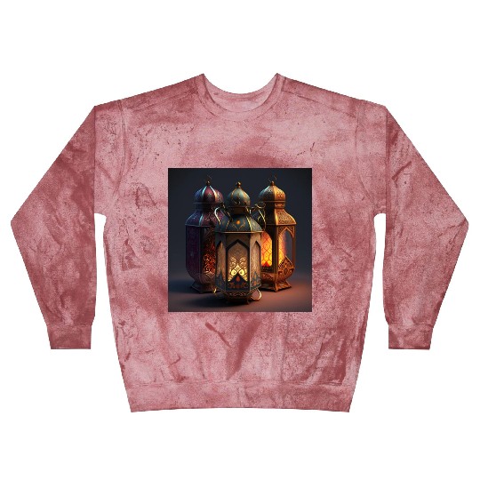 Ramadan lanterns hyper realistic hyper details Blast Sweatshirts