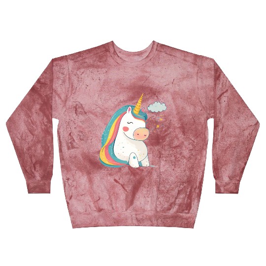 Rainbow Beauty: An Illustration of a Unicorn Pony Blast Sweatshirts